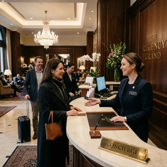 Hotel concierge guest service